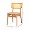 Baxton Studio Tadeo Mid-Century Modern Oak Brown Finished Wood and Rattan 2-Piece Dining Chair Set 239-2PC-13415-ZORO - alternate 6